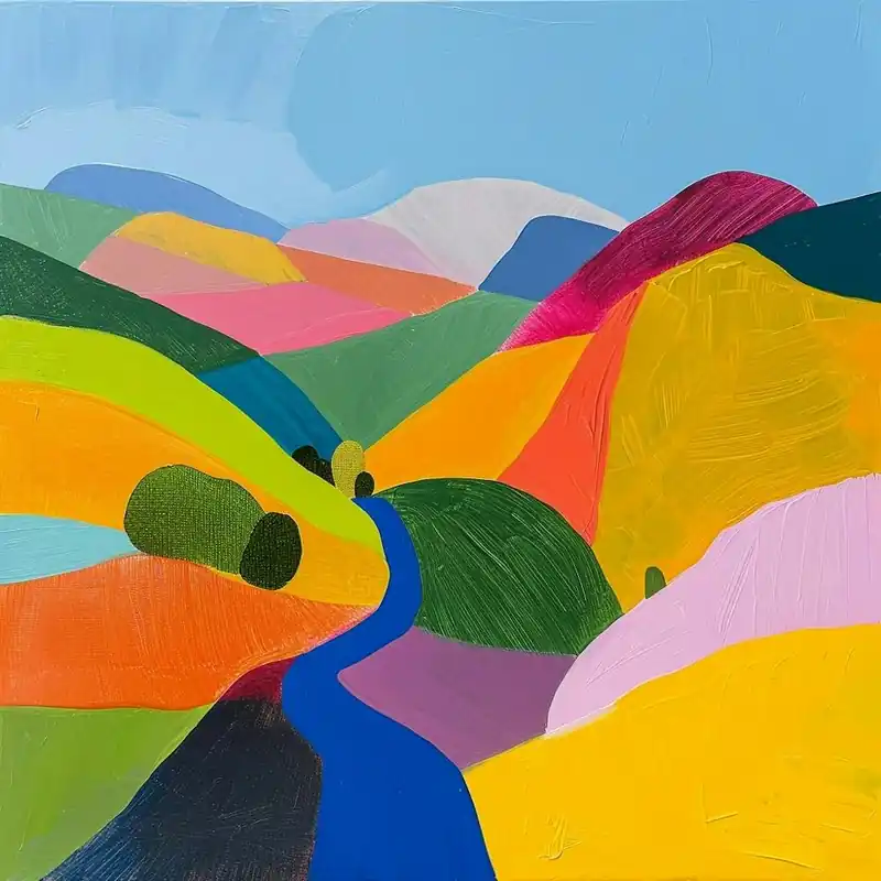 Colourful Abstract The Peak District England 2 Budget