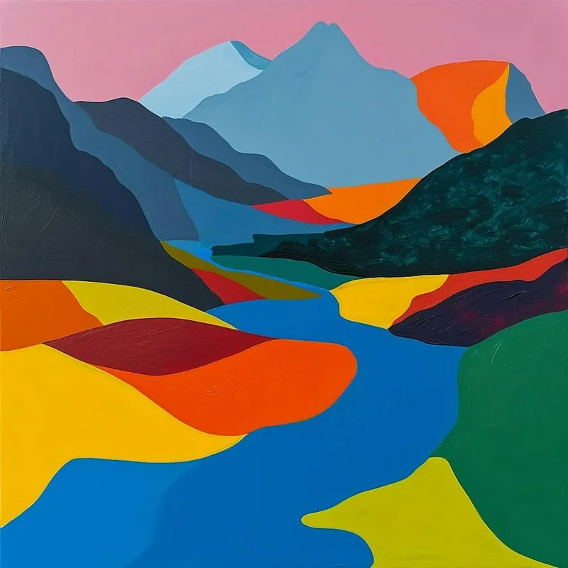 Colourful Abstract Durmitor National Park Montenegro 1 Low Price
