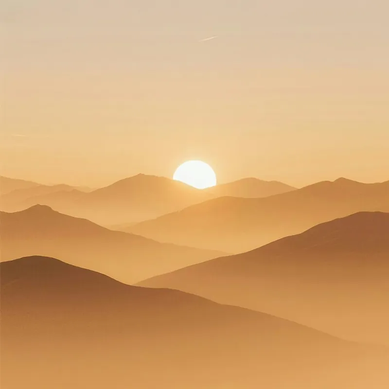 Sunrise Over Mountains 1 No Minimum Order