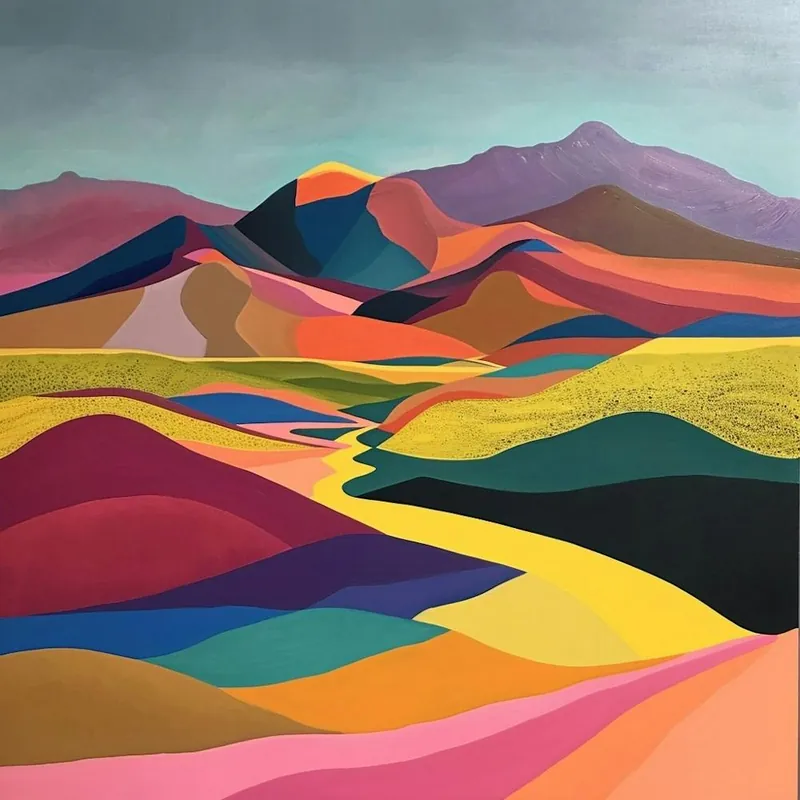 Colourful Abstract Gobi Gurvansaikhan National Park Mongolia 3 Budget