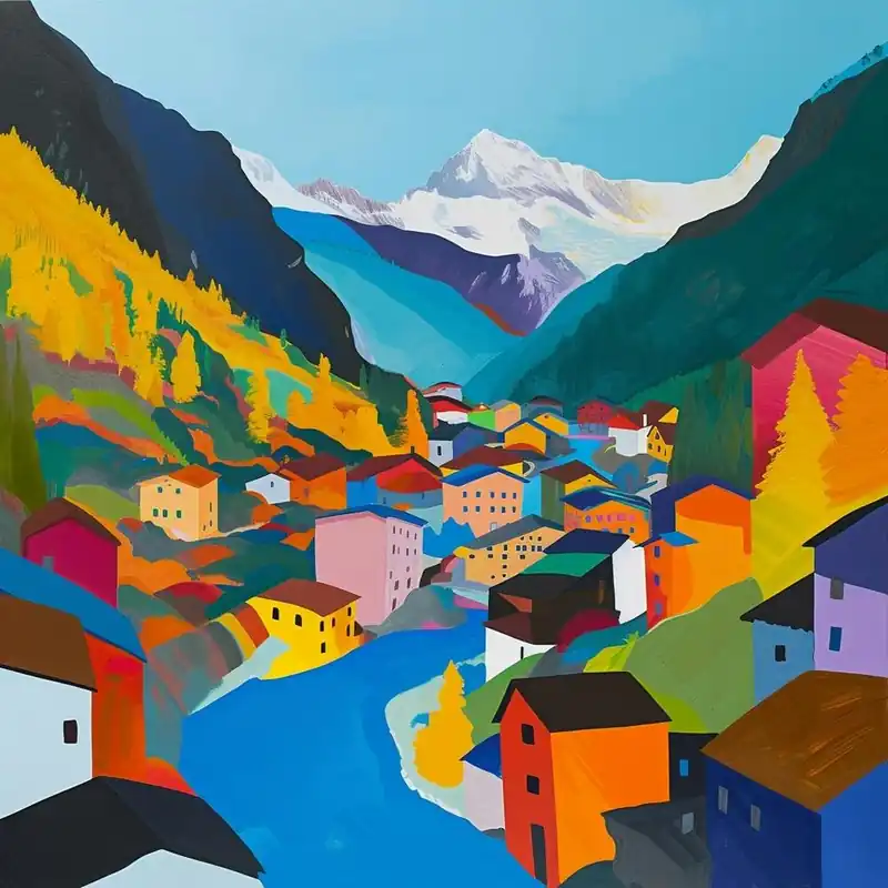 Trending Abstract Travel Collection Zermatt Switzerland 2