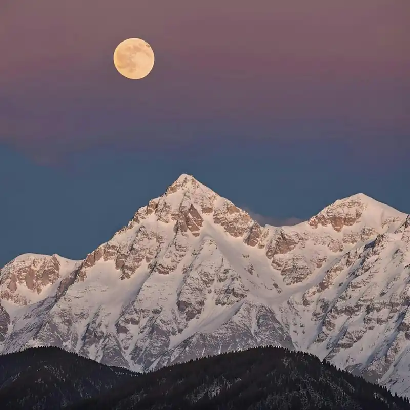 Special Discount Full Moon Rising Over Mountains 1