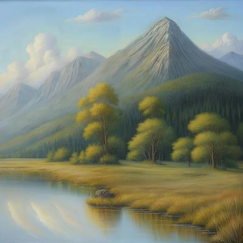 'Mountain Landscape' Big Sale