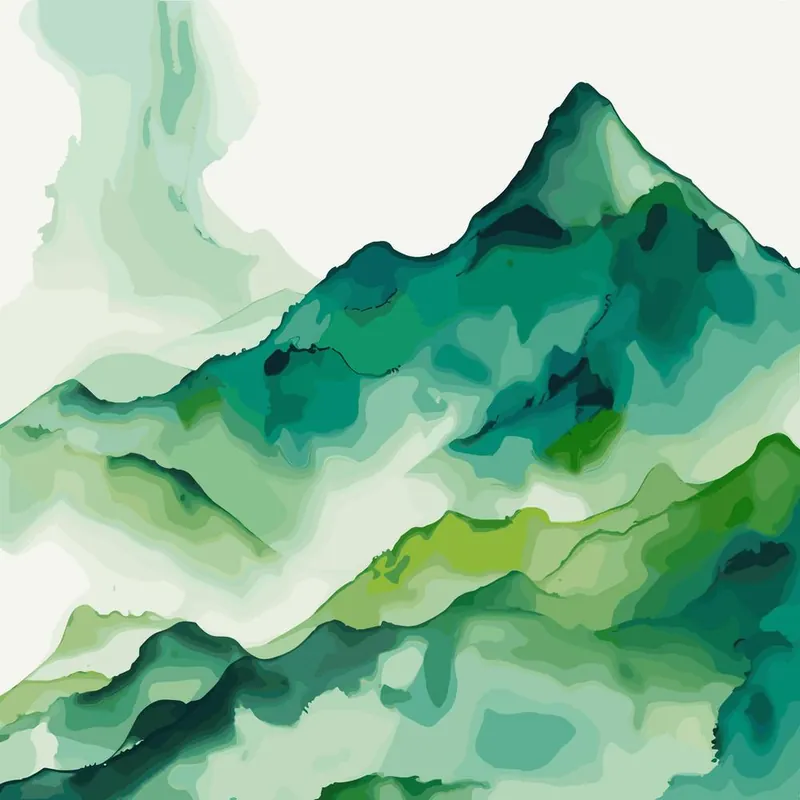 Mountains In Watercolor Secure Checkout