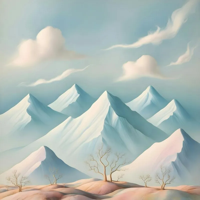 Abstract Mountain Landscape 9 Price Drop