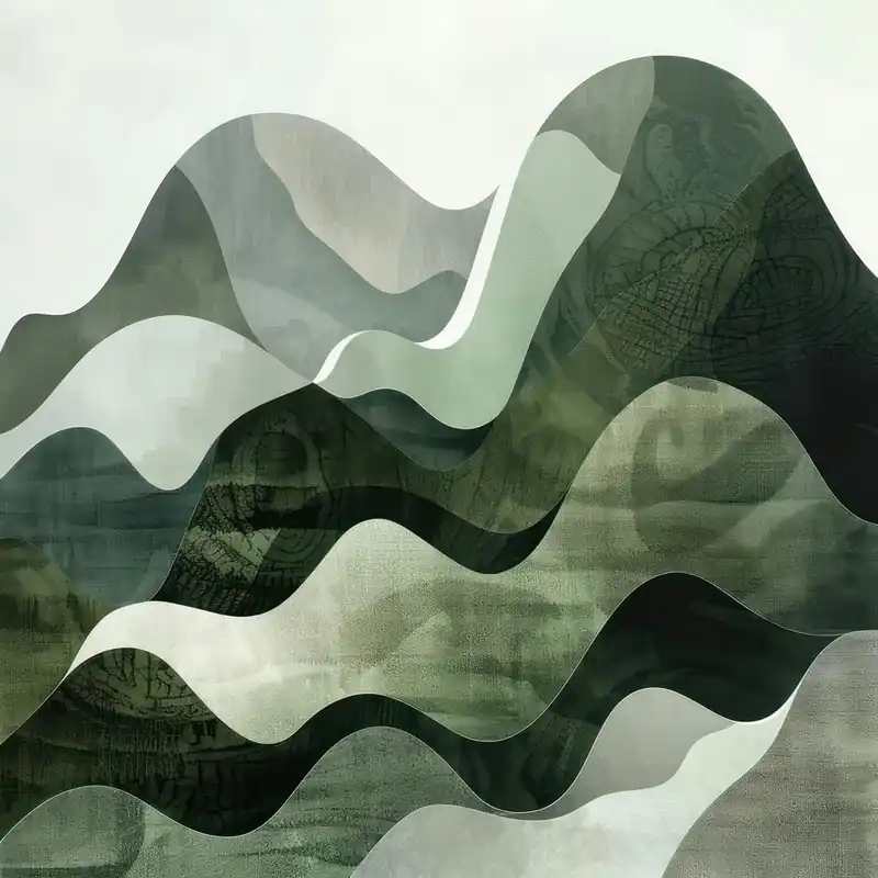 Free Returns Japanese Watercolour Of Mount Amakarazi 2