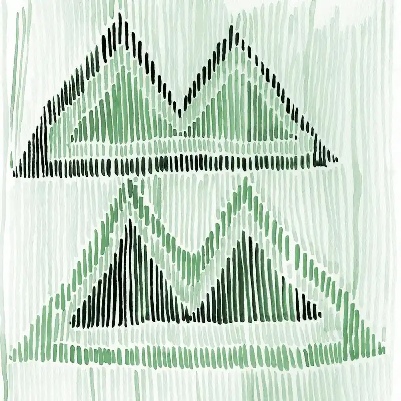 Chilili Watercolor Print In Green Premium
