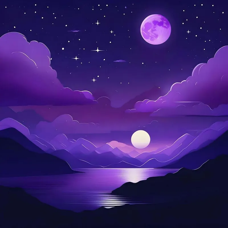 Low Price Purple Night Sky