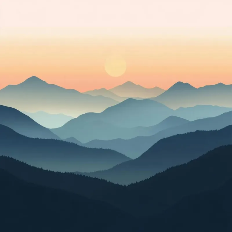 Deal Sunset Over Mountains