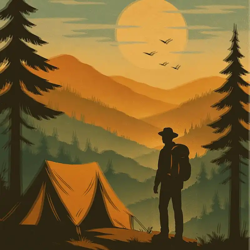 Special Offer Man Camping In The Mountains - Wander Beyond