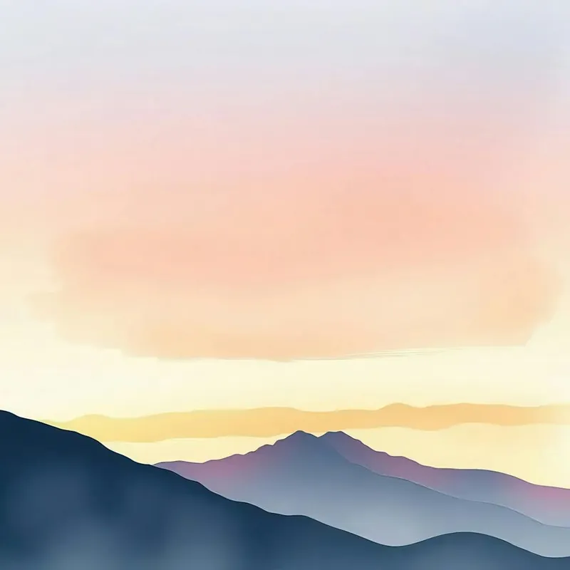 Sunset In The Mountains 67 Handmade