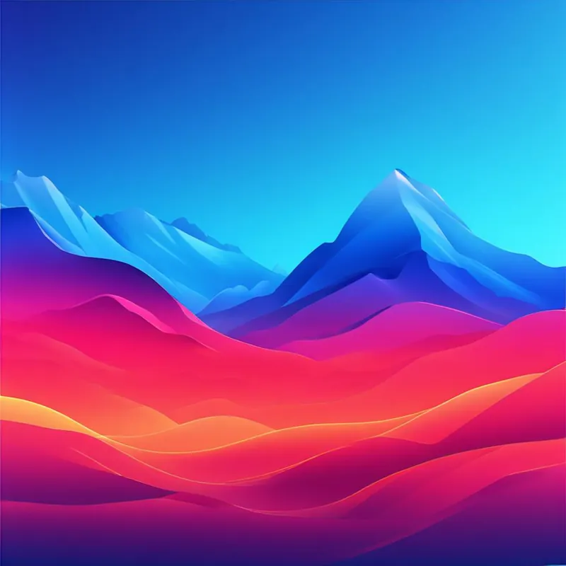 Abstract Mountain Landscape 7 Genuine