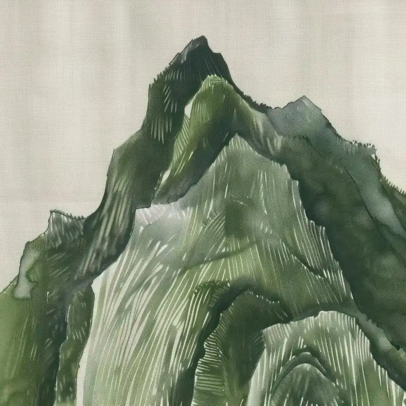 Grab Now Japanese Watercolour Of Mount Myogi 5