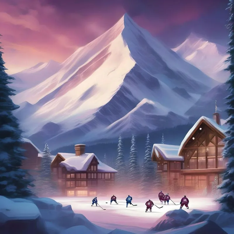 Winter Village Hockey Crafted