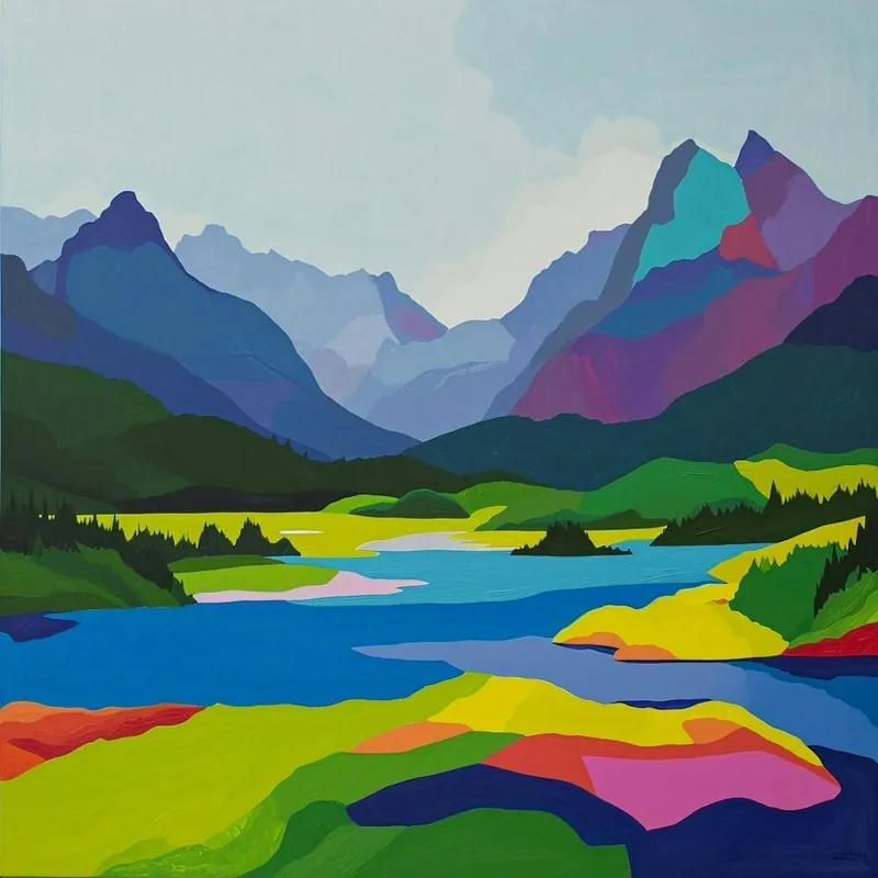 Bulk Order Colourful Abstract Nahuel Huapi National Park Argentina 2