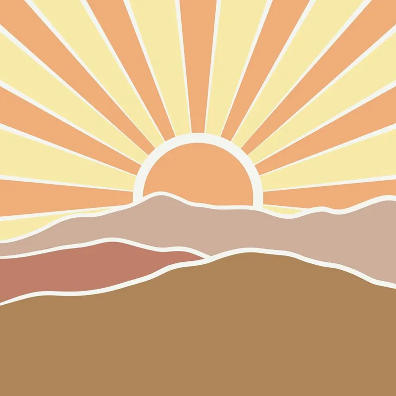 Sunset In The Mountains 2 Free Shipping