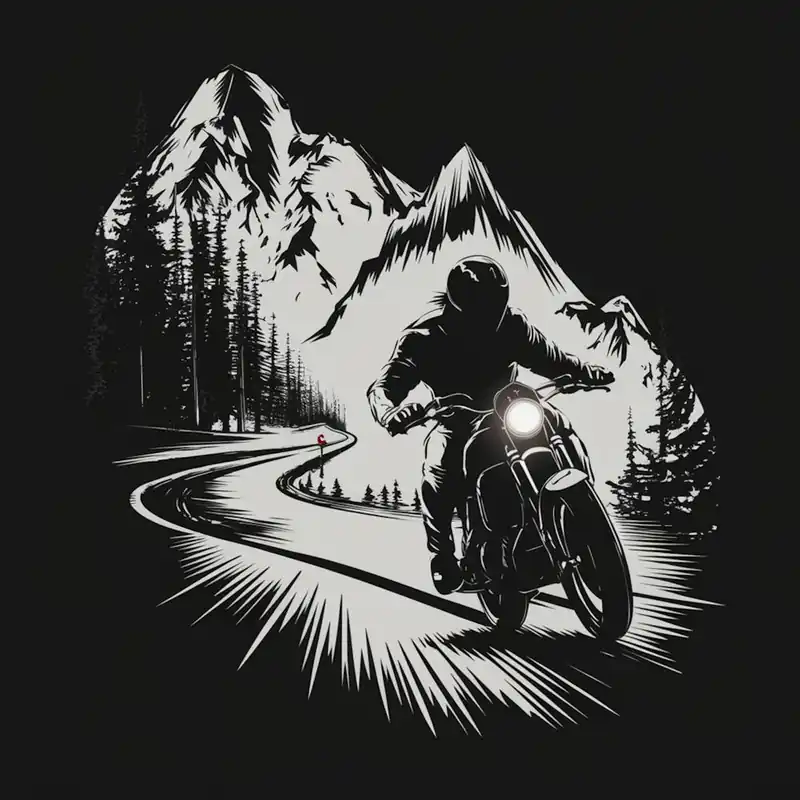 Express Delivery Biker Motorcycle