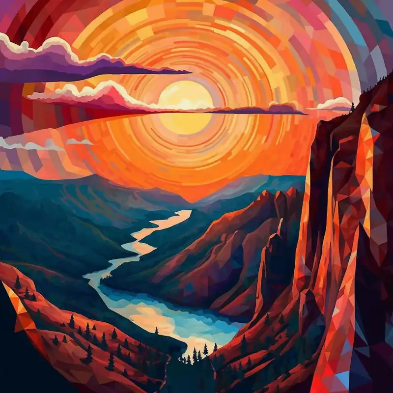 Place Order Sunset In The Mountains 1