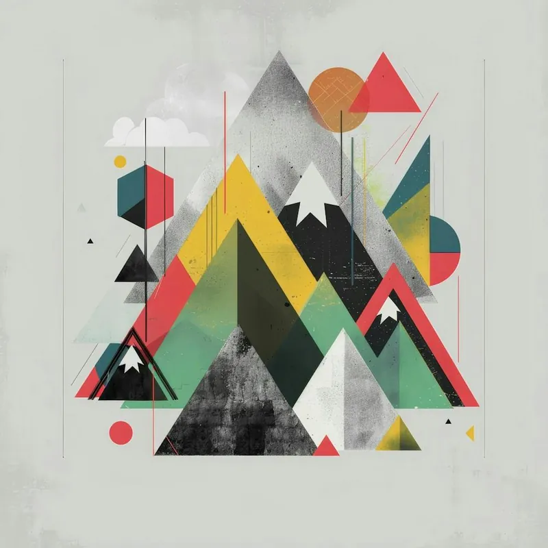 Abstract Mountains 8 High Quality
