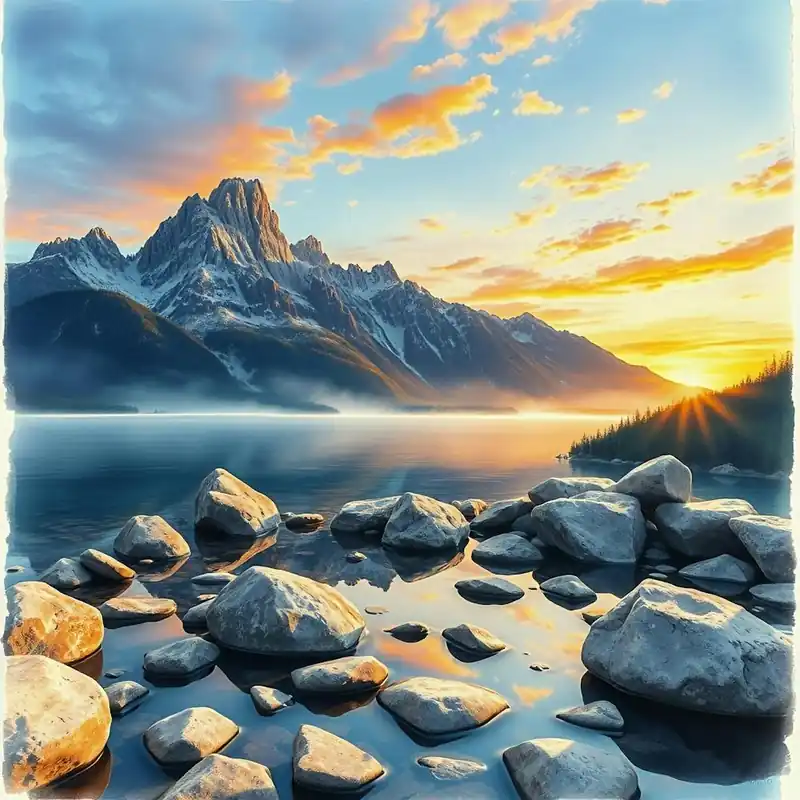 Bargain Sunset On The Lake 3