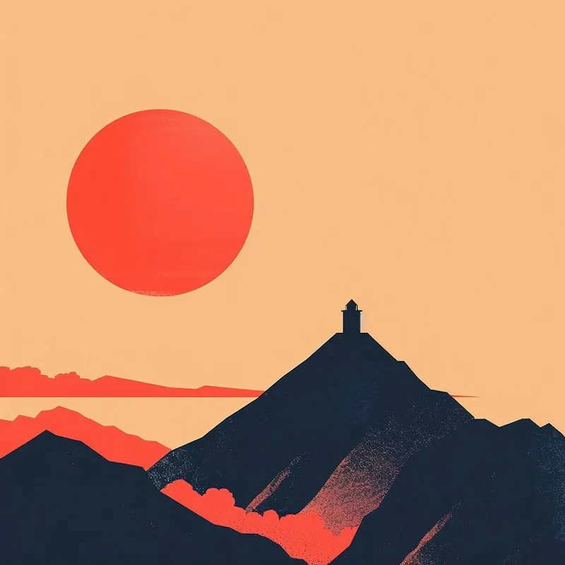 Sunset In The Mountains 5 Factory Price