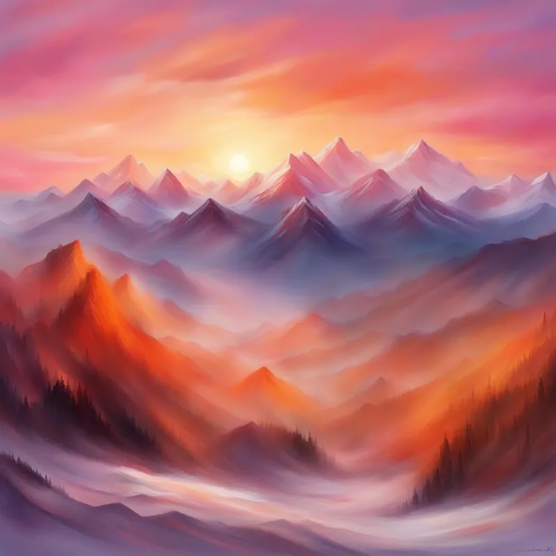 Sunset In The Mountains Weekend Sale