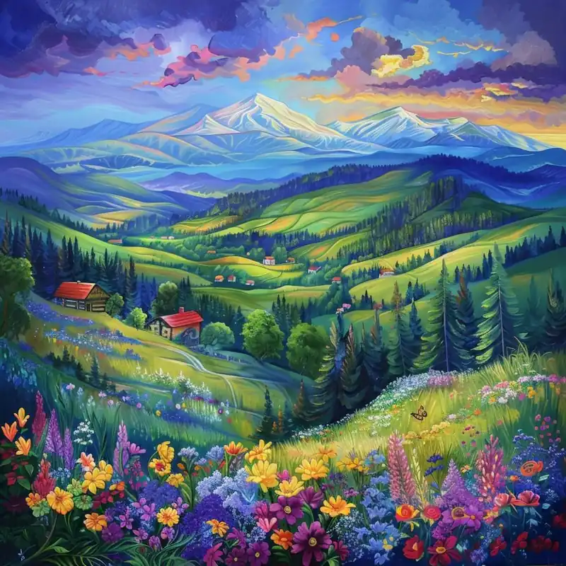 Cheap Mountain Landscape 15