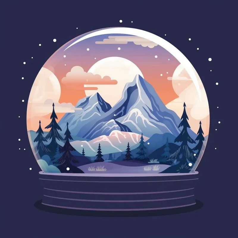 Viral Mountain Snowglobe 3