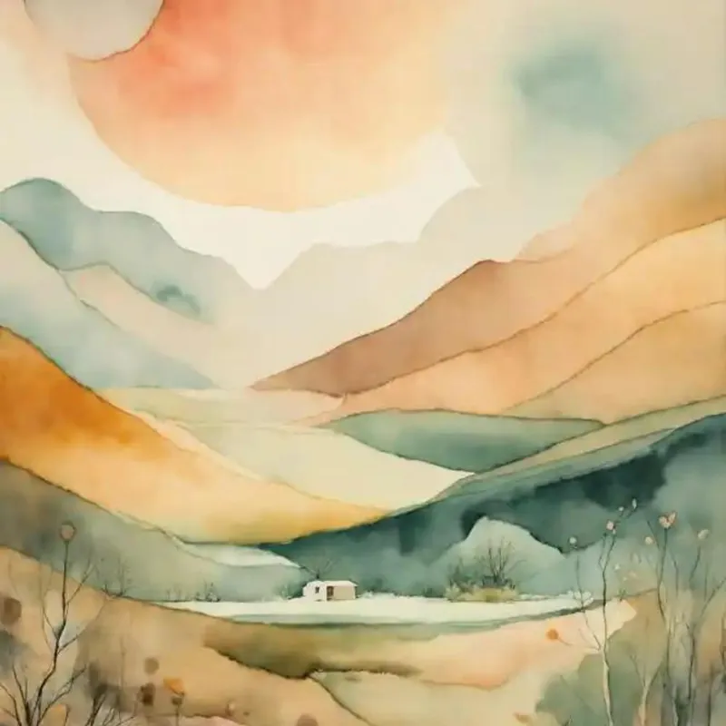 Sunset In The Mountains Sale
