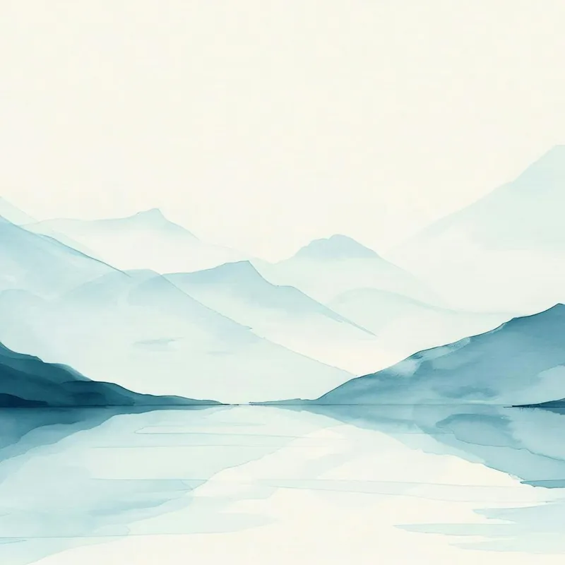 Watercolor Mountains Best Price