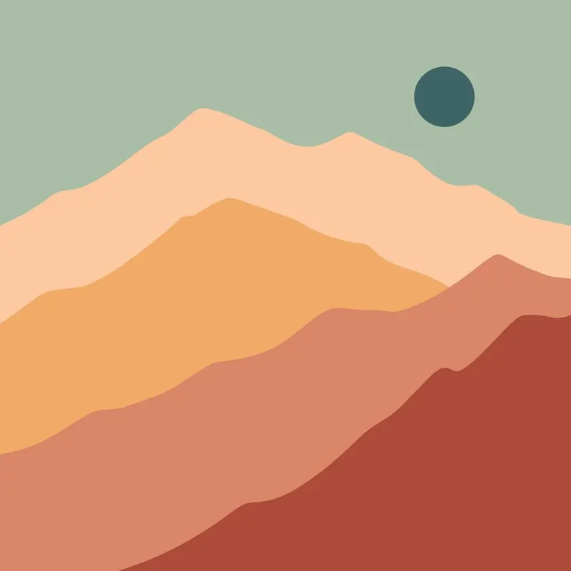 Handmade Mountain Landscape 4