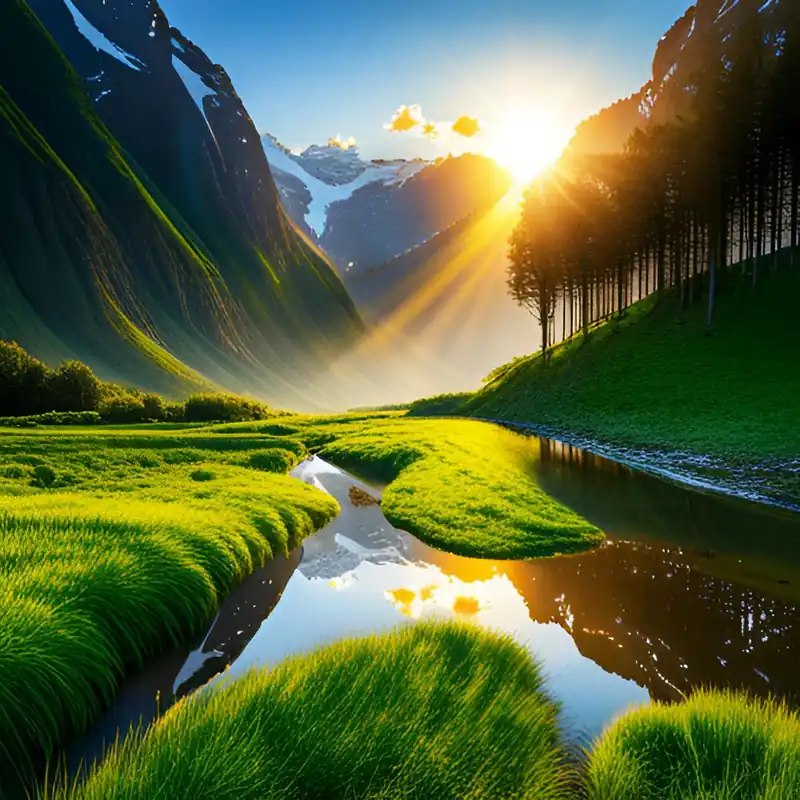 Sunrise In The Mountains Crafted