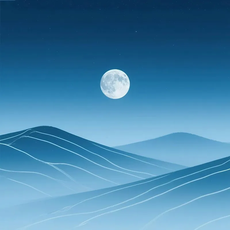 Mega Sale Moon Over The Mountains 1