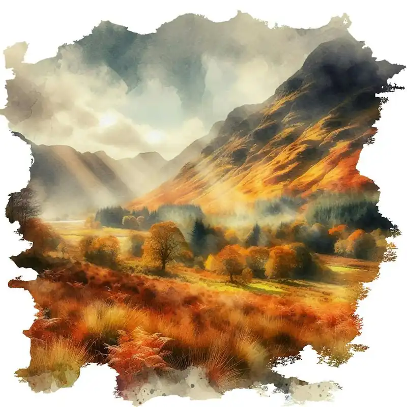 Budget Autumn In The Mountains