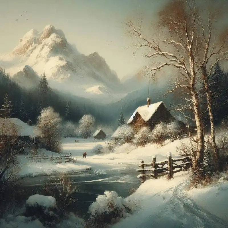 Low Price Nostalgic Winter Landscape
