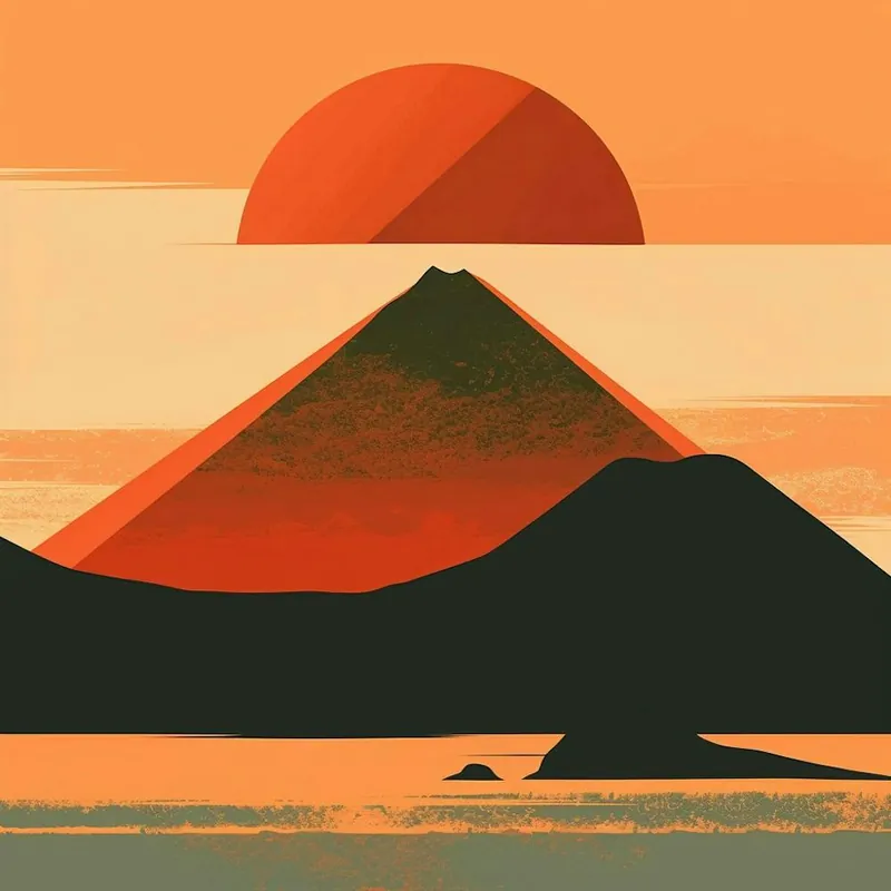 Top Pick Sunset Over A Mountain 1