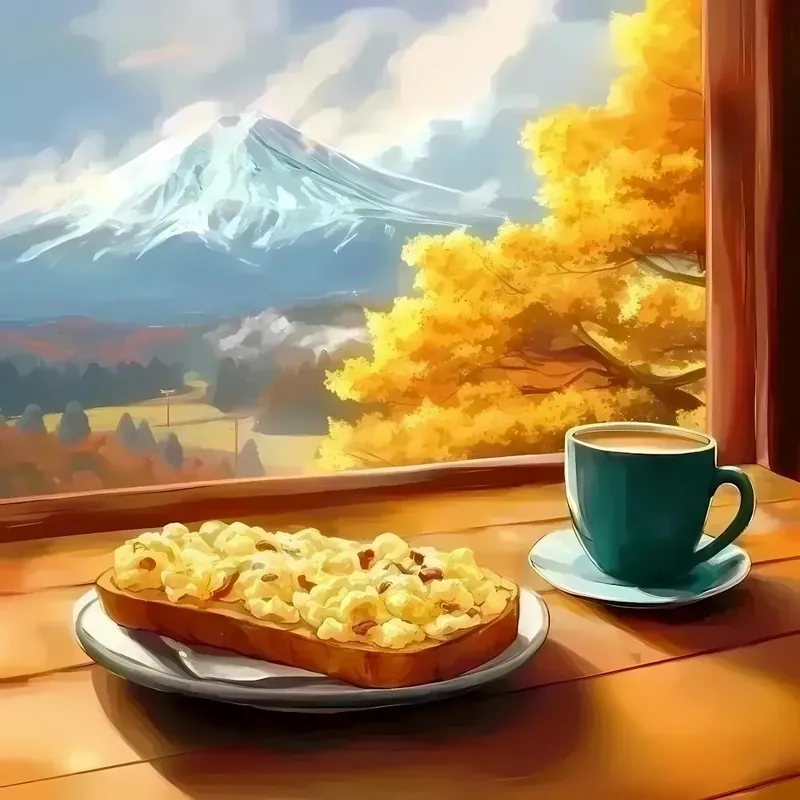 Breakfast With Mountain Fuji Best Choice
