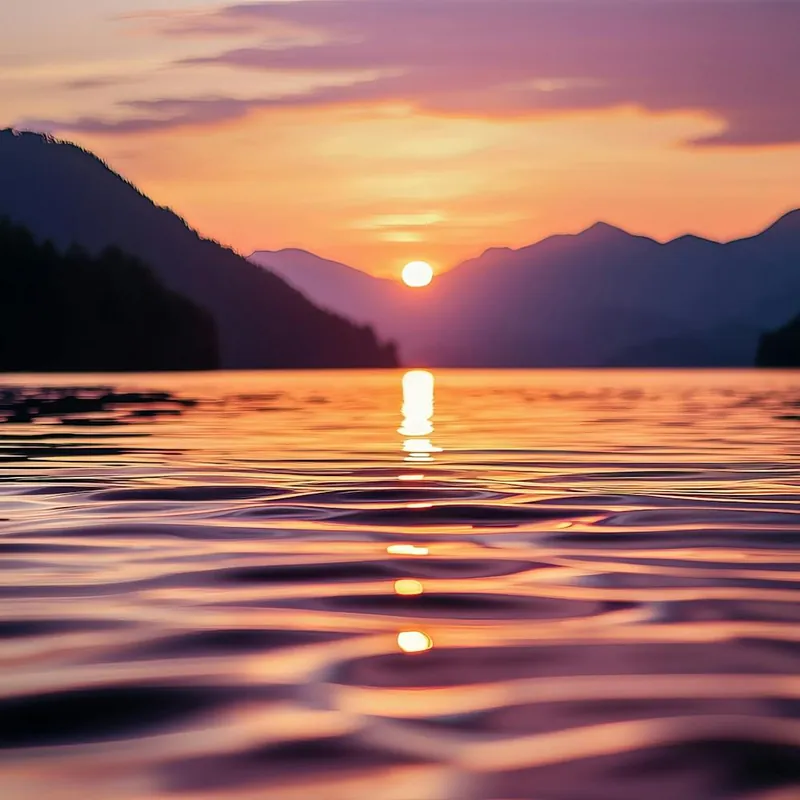 Certified Sunset Over Lake 1