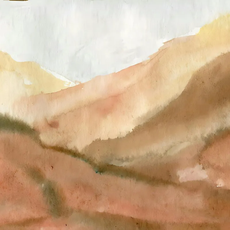Watercolor Of Mountains 4 Fresh Stock