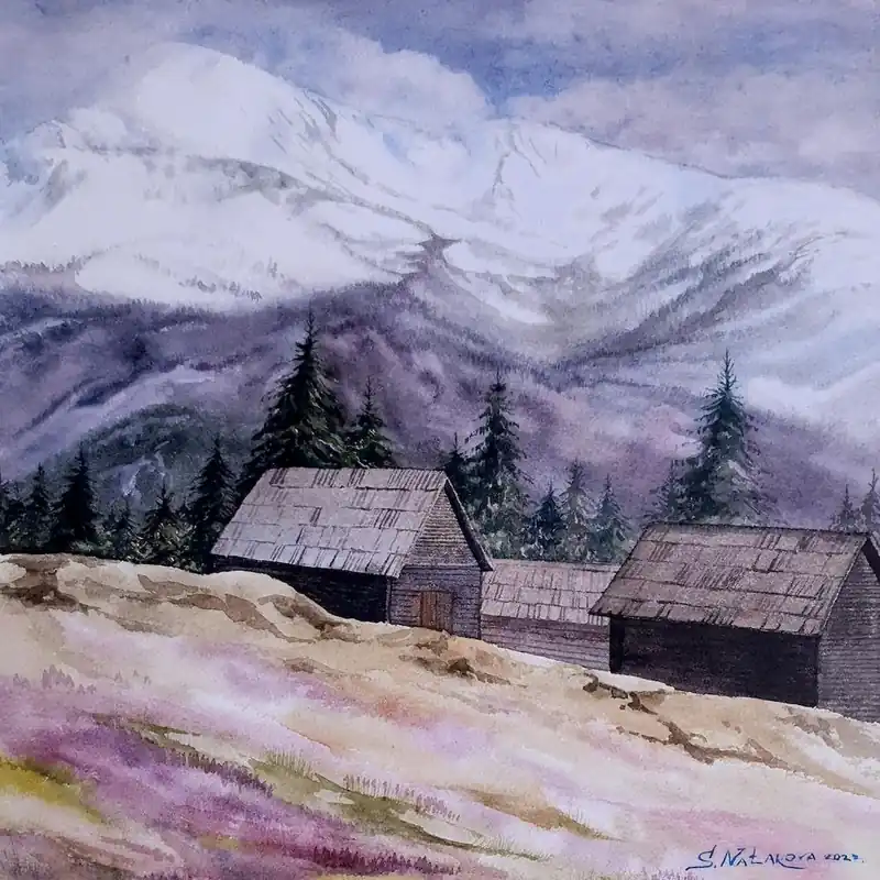 Spring In Mountains Square Secure Checkout