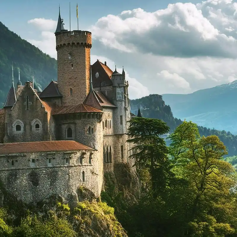 Trusted Brand Mythical Creatures Castle From A Heroic Tale