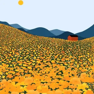 Yellow Poppy Meadow Exclusive
