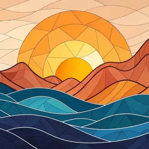 Sunset In The Mountains 27 Time-Limited
