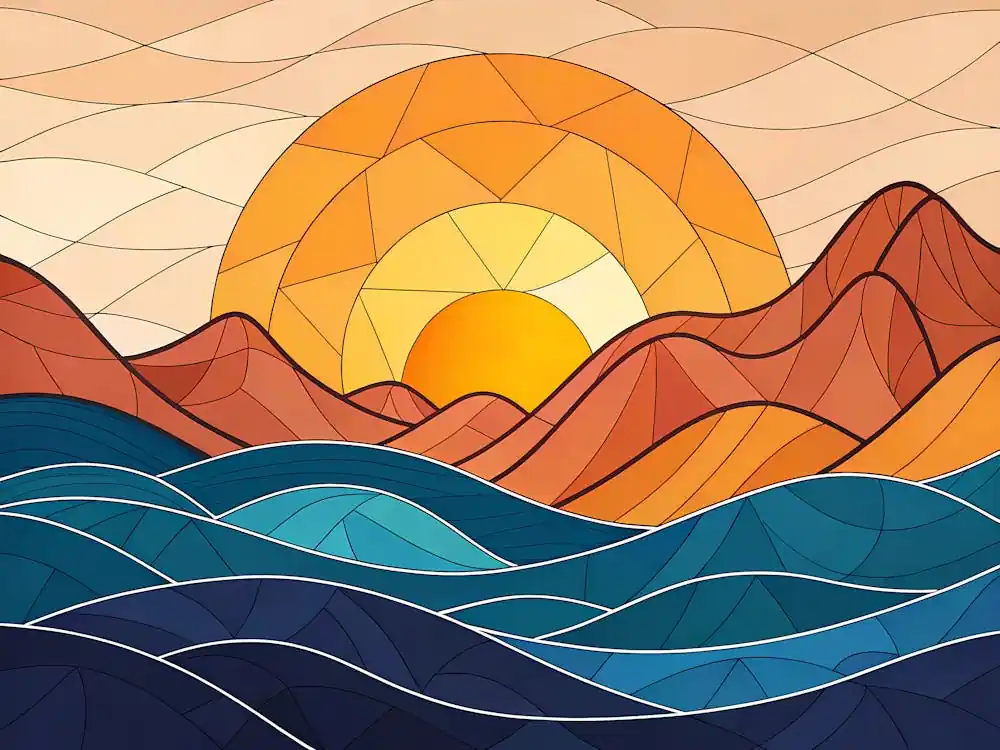 Sunset In The Mountains 27 Time-Limited