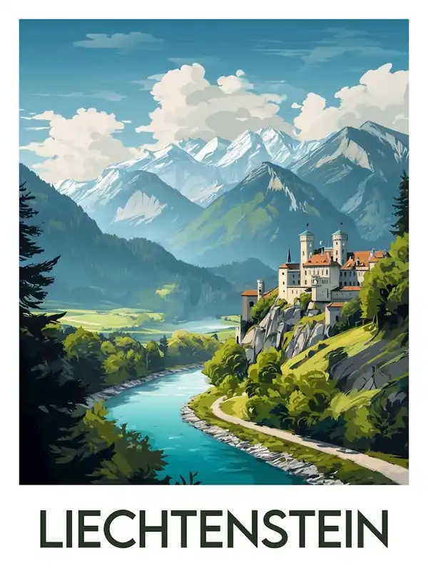 Top Rated Affiche de voyage Liechtenstein