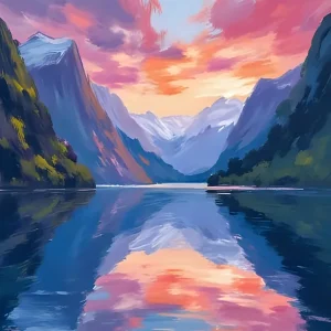 Sunset In The Mountains 35 Brand New