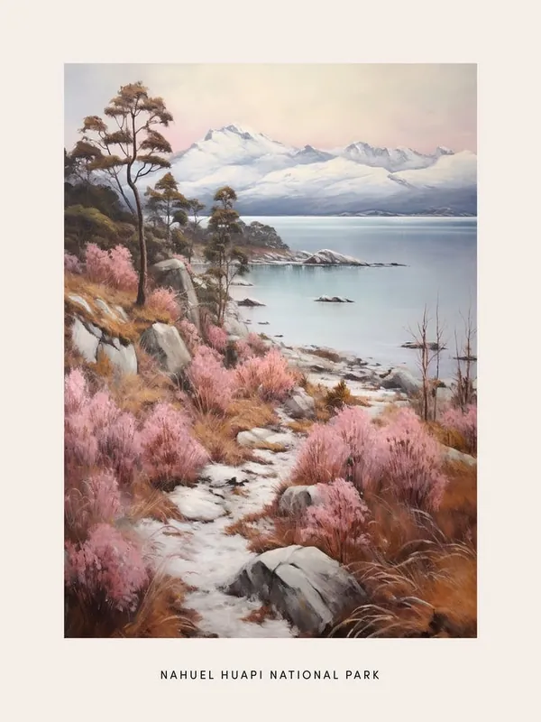 Dreamy Winter National Park PosterNahuel Huapi National Park Argentina 3 Fan Favorite