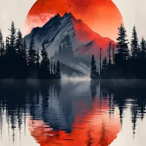 Sunset In The Mountains 7 Seasonal Sale