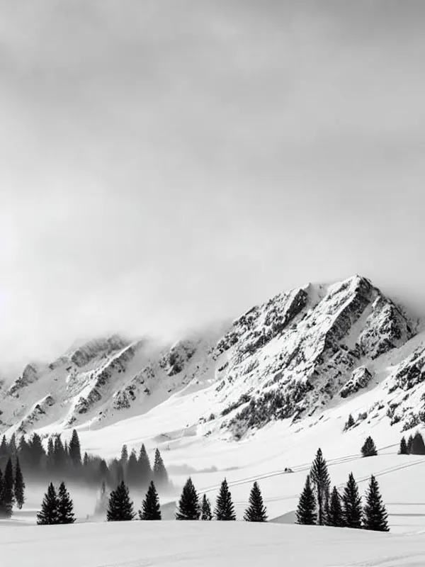 Deal The Remarkables, New Zealand Black And White Skiing Poster