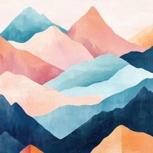 Wholesale Abstract Mountains Canvas Print